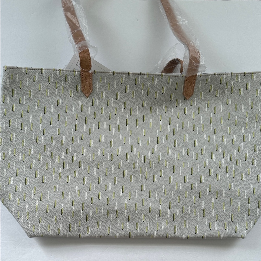 Thirty-One Gifts Tote Bag with Brown Handles